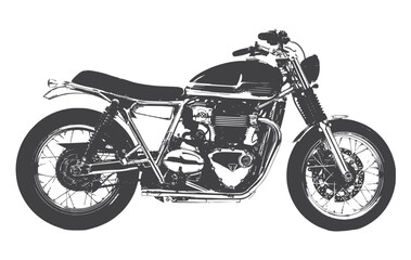 Obraz premium motorcycle on a white background