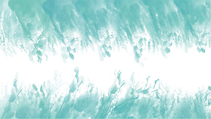 Abstract green watercolor background.Hand painted watercolor. vector