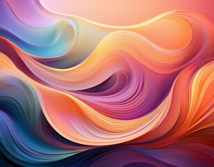Fototapeta premium Abstract background of soft flowing curves