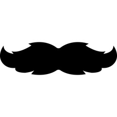 Mustache Barber. Facial Hair Style. Vector Illustration