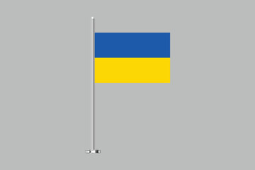 Ukraine flag, Flag of Ukraine, Flag Ukraine vector, Ukrainian flag symbol, The color of the original, Stock vector illustration

