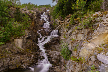 Scenic Waterfall near Geiranger, Norway