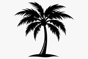 Palm Tree Vector Silhouette, Palm Tree SVG