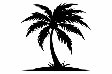 Palm Tree Vector Silhouette, Palm Tree SVG