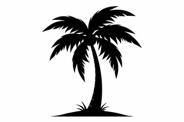 Palm Tree Vector Silhouette, Palm Tree SVG