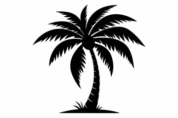 Palm Tree Vector Silhouette, Palm Tree SVG