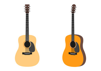 Fototapeta premium 教育用楽器イラスト：ギター セット