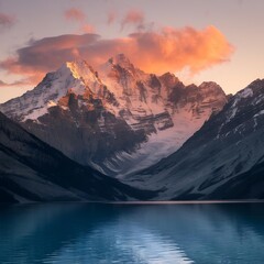 sunrise in the mountains