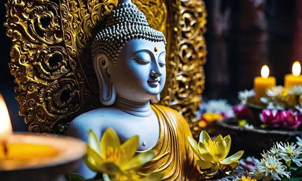 golden buddha statue