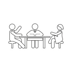 group discussion icon