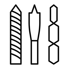 Electric Drill Bit.line icon