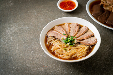 duck noodles with stewed duck soup
