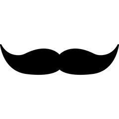 Mustache. Facial Hair Style. Vector Illustration