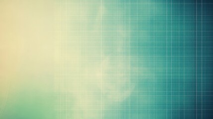 Serene Grid Layout Poster Template in Blue and Green with Copy Space for Announcements or Events