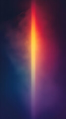 A vertical beam of light cuts through a dark, blurry background.