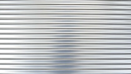 Obraz premium Silver corrugated metallic background backdrop with horizontal lines and a shiny, reflective surface 