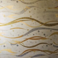 Infuse Your Interiors with Luxury Metallic Wavy Wallpaper in Shimmering Gold and Silver for a Glamorous, Sophisticated Effect