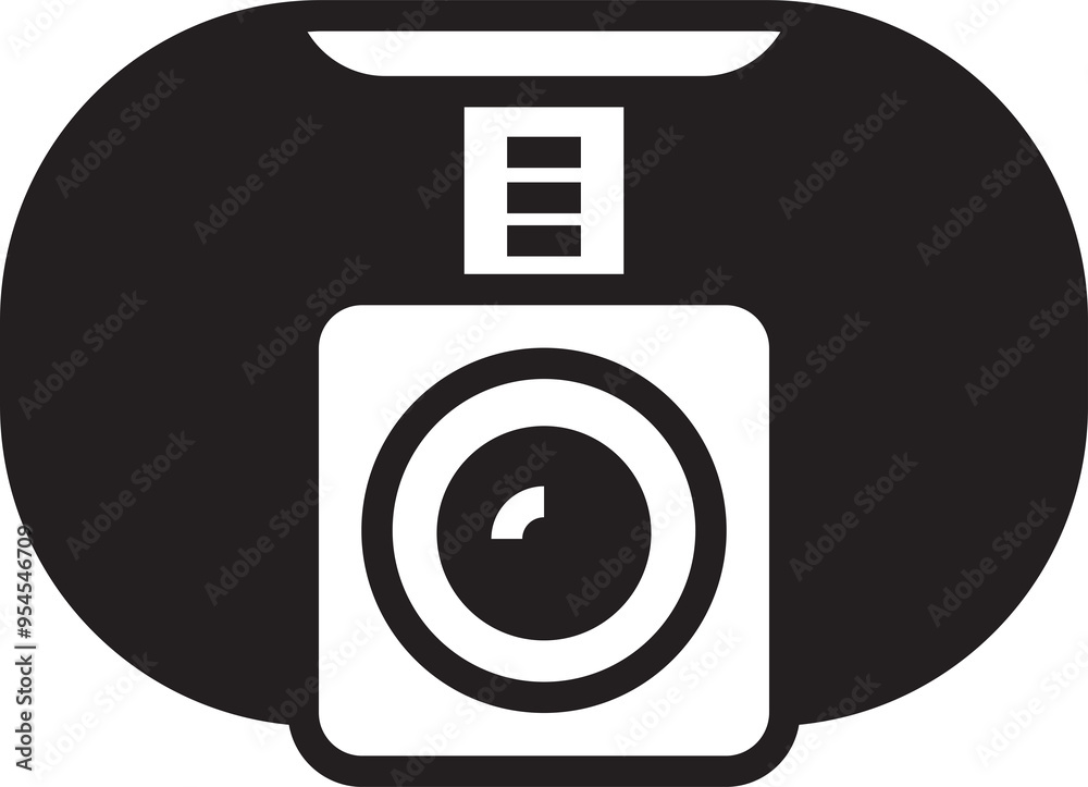 Poster Camera Icon Illustration