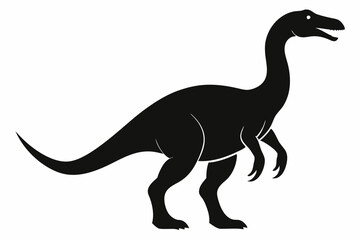 Dinosaur, dinosaur vector silhouette, dinosaur icon
