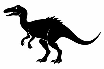 Dinosaur, dinosaur vector silhouette, dinosaur icon
