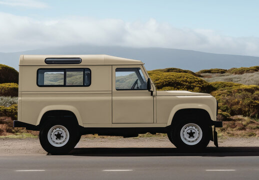 Vehicle Offroad Mockup With Generative AI