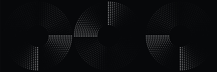 Halftone circle frame dotted background set. Round border Icon using halftone random circle dots raster texture. Grunge circular stain. 
