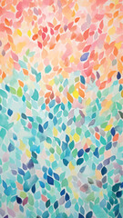 Colorful abstract leaf pattern