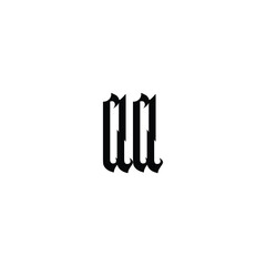 AA monogram logo design letter text name symbol monochrome logotype alphabet character simple logo