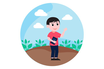Children's Day Flat Design Illustration