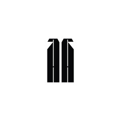 AA monogram logo design letter text name symbol monochrome logotype alphabet character simple logo