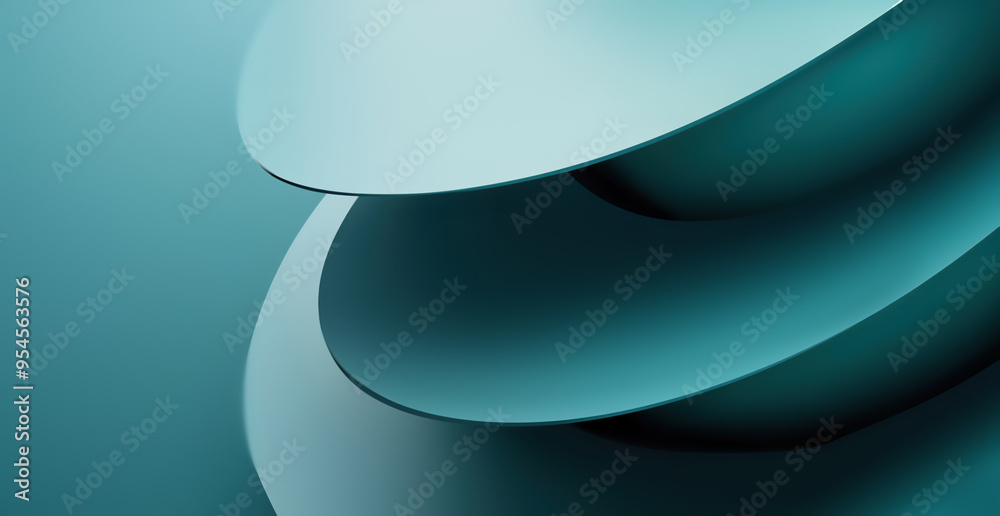 Sticker 3D Abstract Business Background