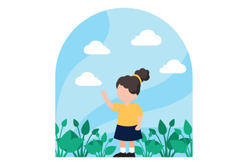 Children's Day Flat Design Illustration