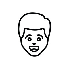 Black line icon for express