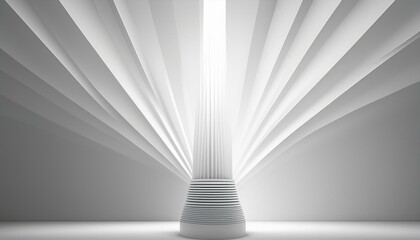 3D Light White Background