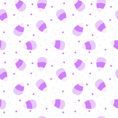Cute Halloween candy corn pattern in purple and white. Perfect for crafting, scrapbooking, home decor, and fashion. Festive design with dots for a playful touch
