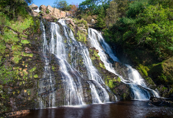 Obraz premium Rhiwargor waterfall main cascade