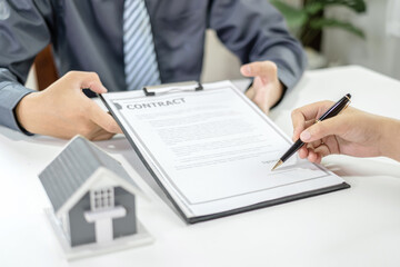 Real estate concept Home insurance, loans and home rentals