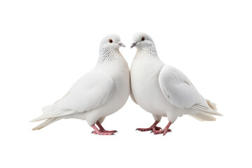 Obraz premium A white dove flying and holding a red rose in its beak symbolizes love and peace. Ideal for romantic themes