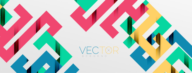 Color bend lines with shadow texture effect. Vector Illustration For Wallpaper, Banner, Background, Card, Book Illustration, landing page