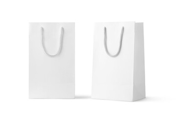 blank Empty Shopping Bag on the white background, mockup, mockup