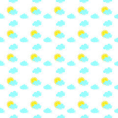 A beautiful children's illustration with blue clouds and a dream