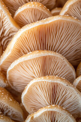 Macro closeup of mushroom texture. Natural design texture pattern concept for web, beautiful abstract background