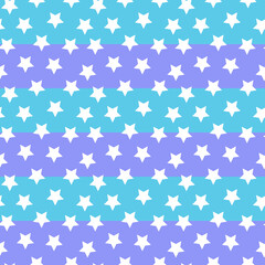 Vibrant purple and turquoise seamless star pattern