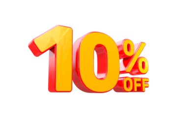10% OFF 3d rendering with no background