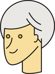 Man Face Cartoon Character Avatar