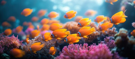 Obraz premium Colorful Fish in a Coral Reef