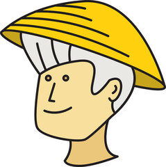 Man Face Cartoon Character Avatar