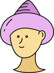 Man Face Cartoon Character Avatar