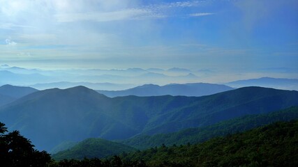 Obraz premium Beautiful scenery of Deogyusan Mountain in Korea