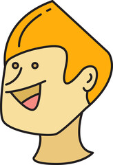 Man Face Cartoon Character Avatar